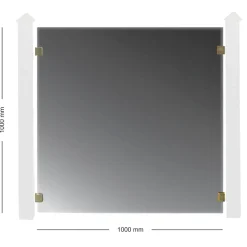 100 cm till Glasstaket Rökfärgat