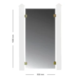 50 cm till Glasstaket Rökfärgat