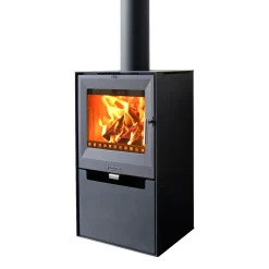 14 Fristående Svart Plåt 9kW