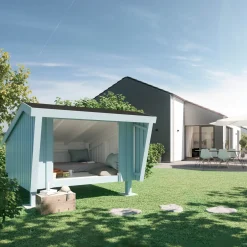 6,54 m² Komplett Obehandlad Lösning Inkl Takpapp, Beslag & Skruvar