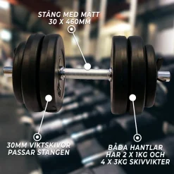 2 st 30 kg Justerbar