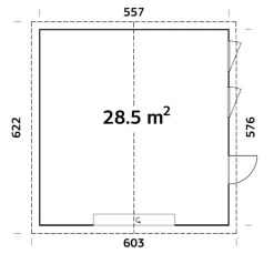 Andre 28,5 m2