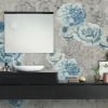 Aquarelle Flower Fusion Blue