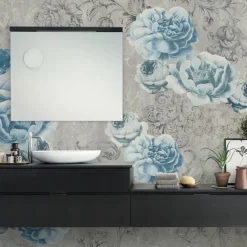 Aquarelle Flower Fusion Blue