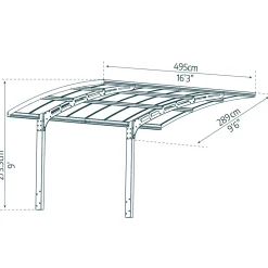 Arizona Breeze I Metall 3x5 m