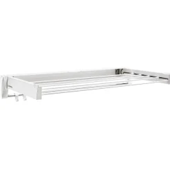 Artdry Väggmonterad & Hopfällbar 70 cm Vit Stål