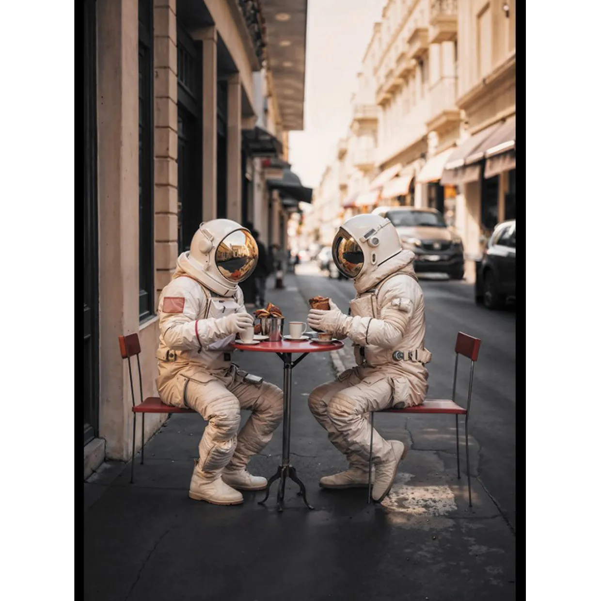 Astronauts Getting Coffee