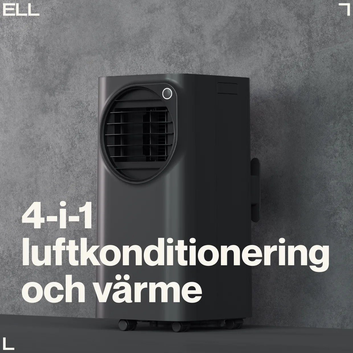Atmos 12000BTU 4-i-1 Funktion Kyla/Värme/Avfuktning/Ventilation