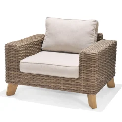 Bahamas Utomhusfåtölj i Konstrotting, Aluminium & Teak
