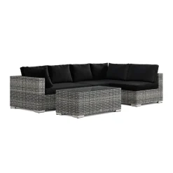 Bahamas utomhus loungegrupp 5-sits med vändbar schäslong och bord