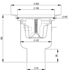 Balder 75 R Nood Ø150 mm