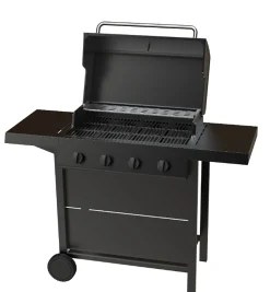 Barbeque 4 Brännare Svart