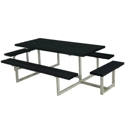 Basic med Extra Sittplatser Svart Utomhus