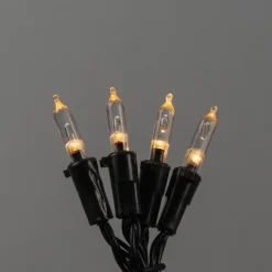 Batteridriven 20st LED-lampor Amber Utomhus med Timer