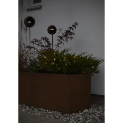 Batteridriven 20st LED-lampor Amber Utomhus med Timer