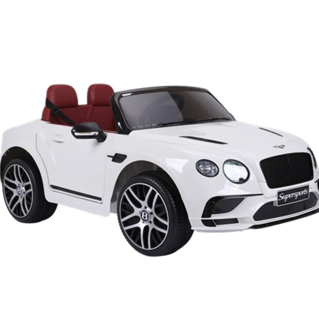 Bentley 2 Personer 2x6 V Eva-hjul Speed Vit