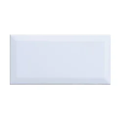 Biselado vit blank 10x20 cm
