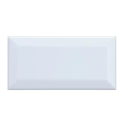 Biselado vit blank 7,5x15 cm