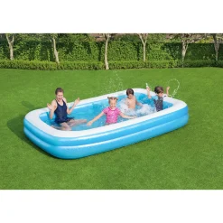 Blå Rektangulär 305 x 183 x 46cm