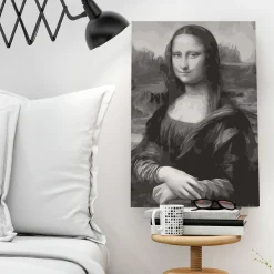 Black and White Mona Lisa