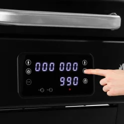 1192 Black 2023 med Gjutjärnsgaller med Inbyggd Termometer & Sidobord