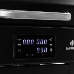 1192 Black 2023 med Gjutjärnsgaller med Inbyggd Termometer & Sidobord