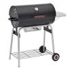 Black Taurus 660 Grilltunna med Justerbart Galler & Avtagbart Sidobord