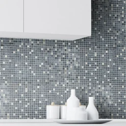 Blank Exclusive Stone Svart/Krom 1,5x1,5 cm