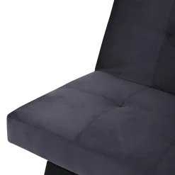 Bodil Grå Sammet 2-sitssoffa 180x80x55 cm 1 Sovplats