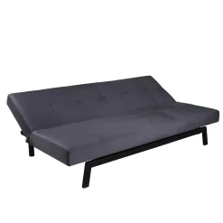Bodil Grå Sammet 2-sitssoffa 180x80x55 cm 1 Sovplats