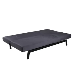 Bodil Grå Sammet 2-sitssoffa 180x80x55 cm 1 Sovplats