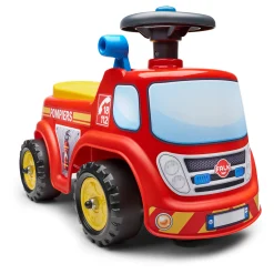 Brandbil ride-on med förvaringsutrymme, ratt och tuta