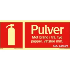 Brandsläckare Plogskylt Supernova+