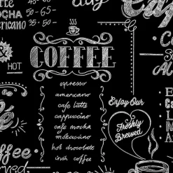 Café 32-993 Non Woven, Mönstrad Svart