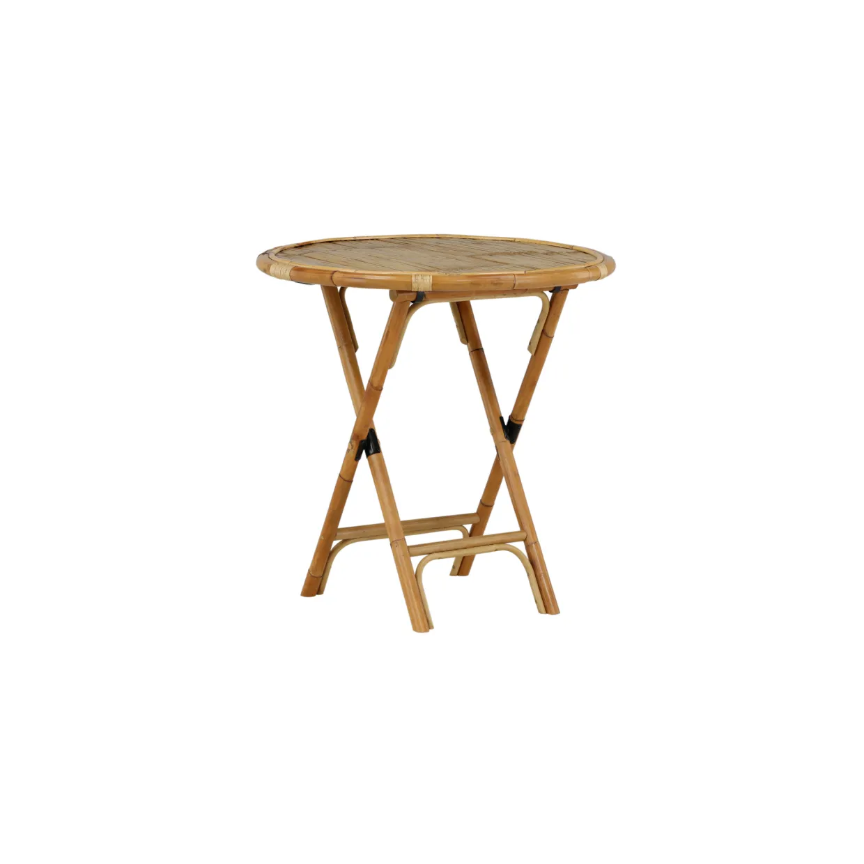 Cane, Cafébord Utomhus i Naturfärgad Rotting