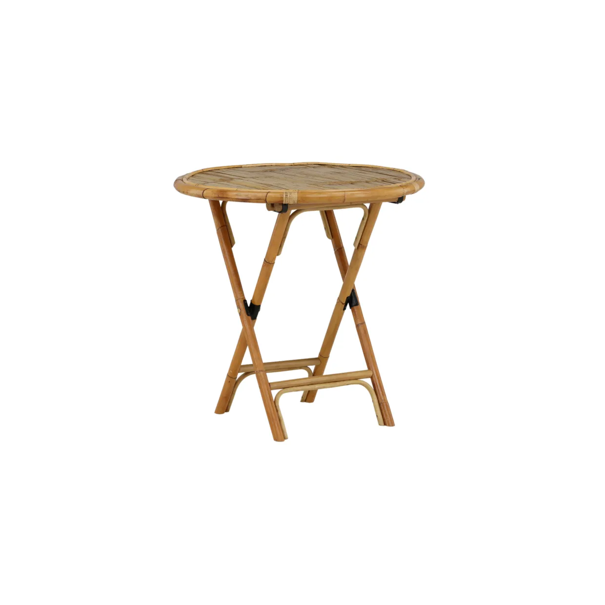 Cane, Cafébord Utomhus i Naturfärgad Rotting