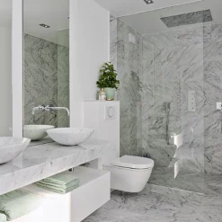 Carrara Slipad Rund