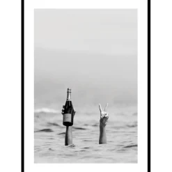 Champagne Victory B&W