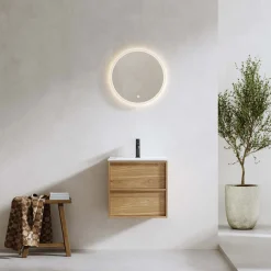 Charm med Tvättställ och Spegel Skina