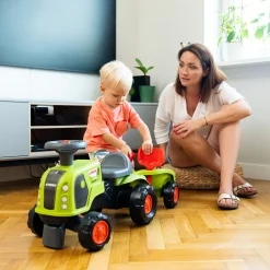 Claas Med Ratt, Tuta, Släpvagn, Kratta & Lastskopa