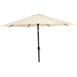 Ø300 cm Beige/Svart med Vev och Tilt Funktion
