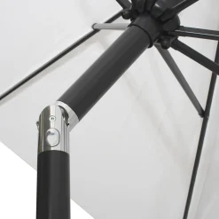 Ø300 cm Beige/Svart med Vev och Tilt Funktion