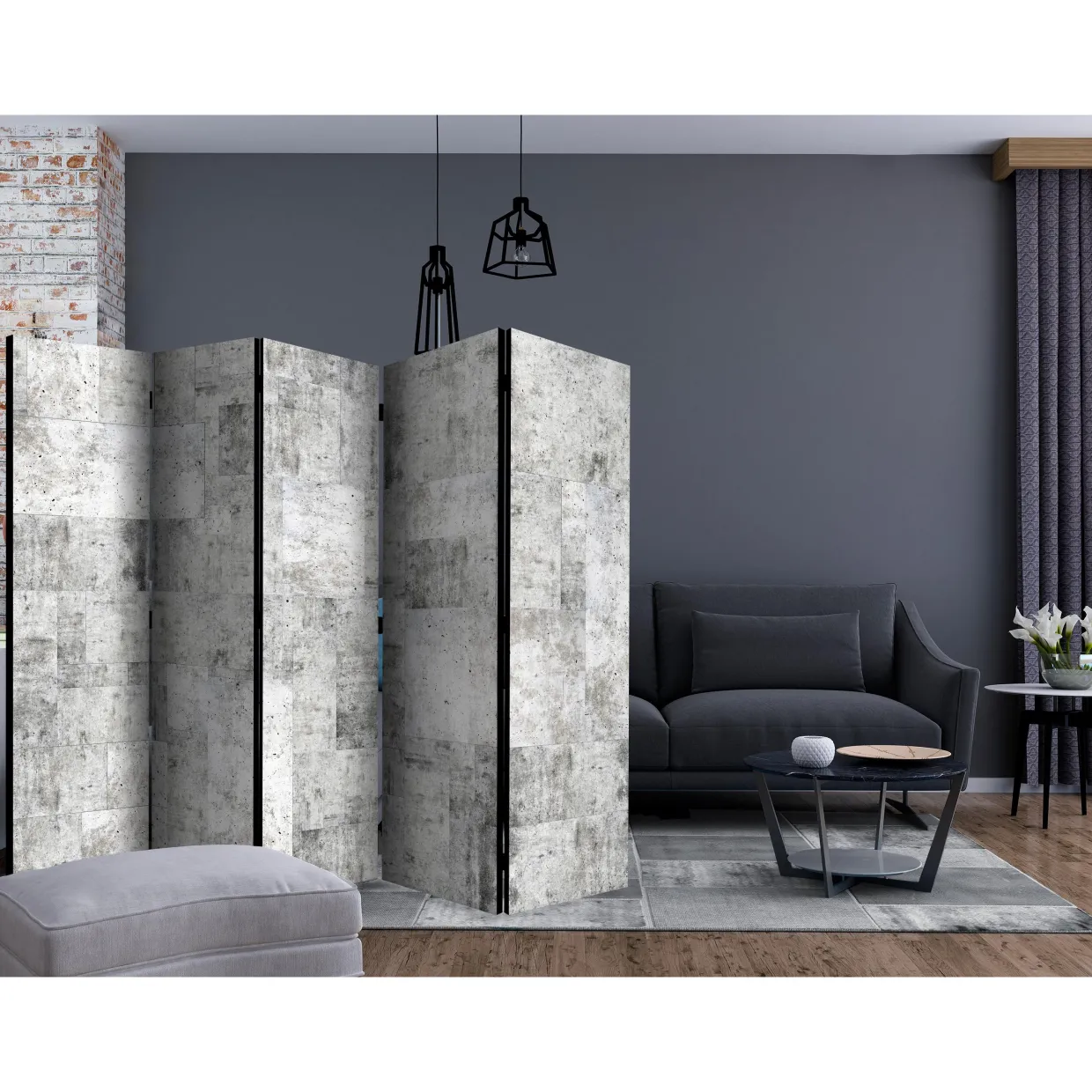 Concrete Grey City II 225x172 cm
