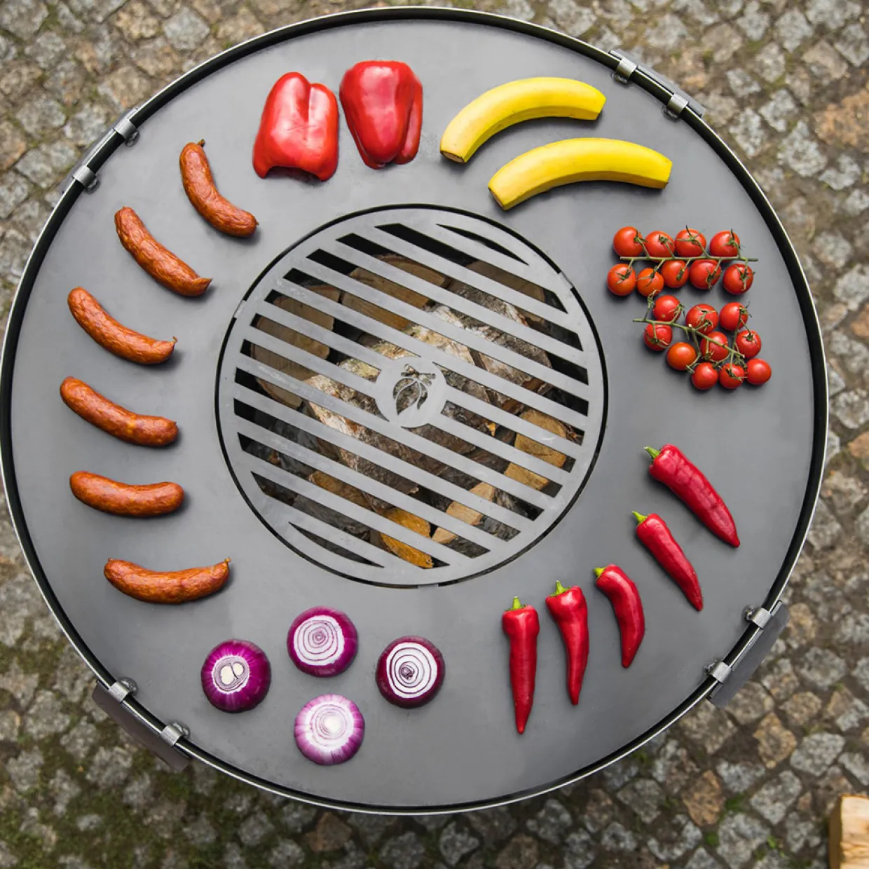 CookKing i Råstål Ø82 cm till Grill & Eldfat