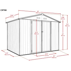 Cover-It 4,5 m² Mörkgrå Redskapsbod