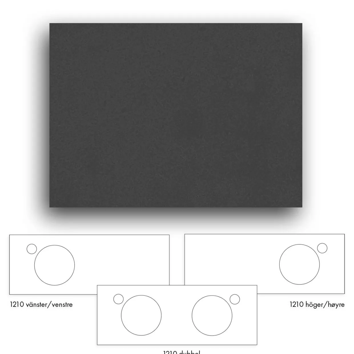 Crown+ Dekton 1210 till Tvättställsskåp Crown
