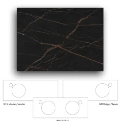 Crown+ Dekton 1210 till Tvättställsskåp Crown