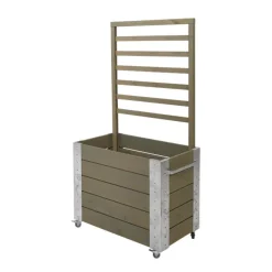 Cubic med Spalje Gråbrun 87x50x155 cm