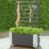 Cubic med Spalje Svart 87x50x130 cm
