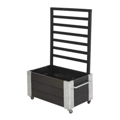 Cubic med Spalje Svart 87x50x130 cm
